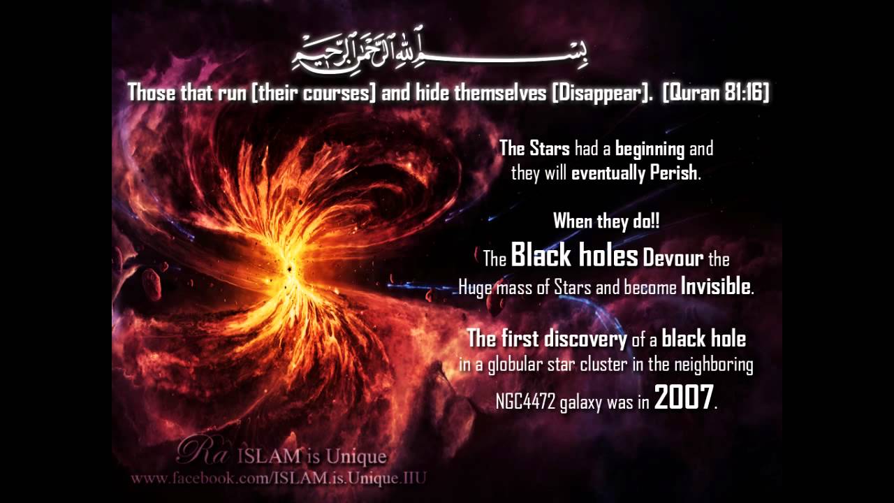 Quran and science about Black Holes
